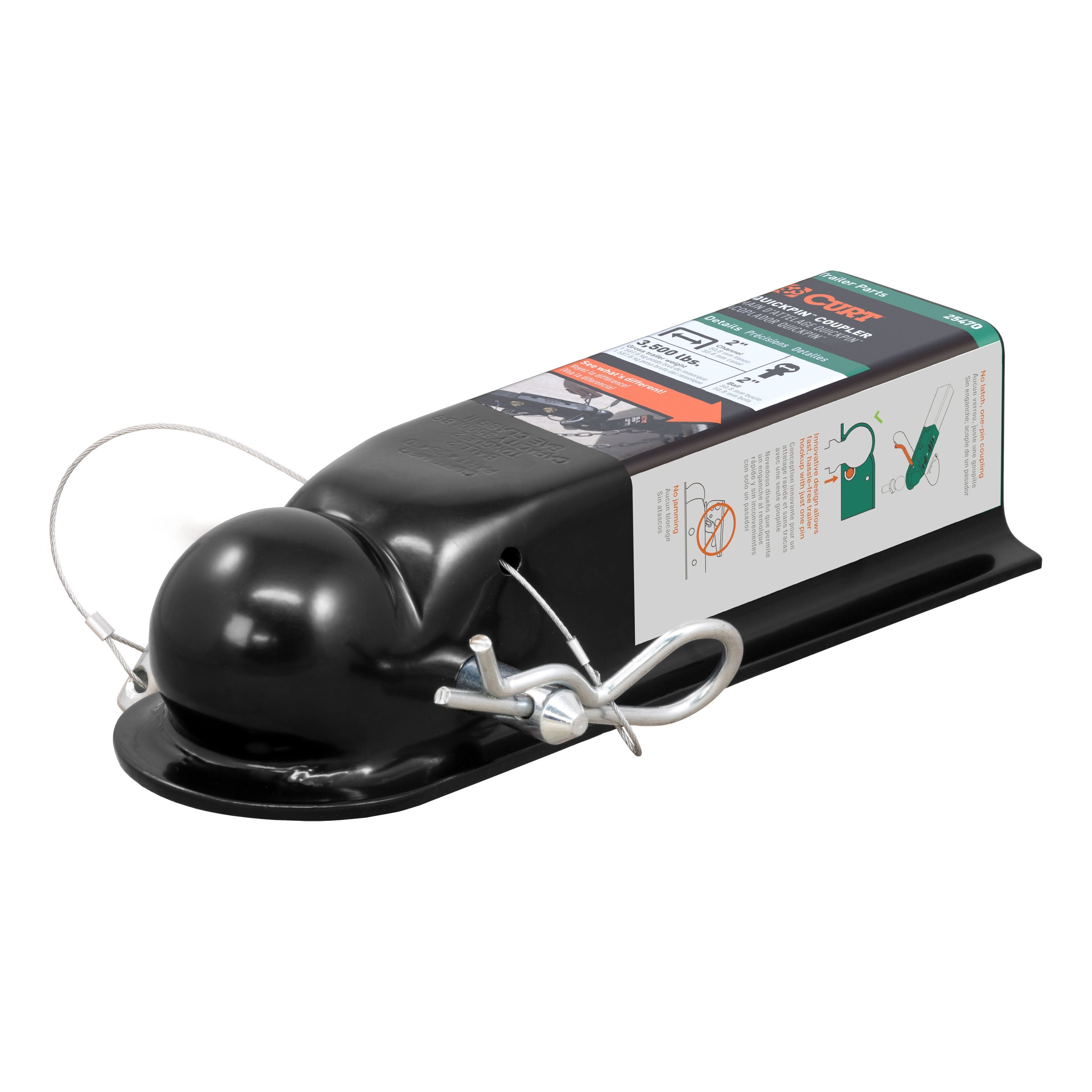 MAIN REMORQUE,2''X 2'',3500 LBS SANS CLANCHE