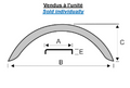 AILE ROND ACIER,ROUE 8/12, 19''