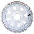 ROUE RALLY,13''X5TR,BLANC