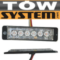 AVERTISSEUR LED AMBRE,12 V-24V4 1/2''X 1 1/8''