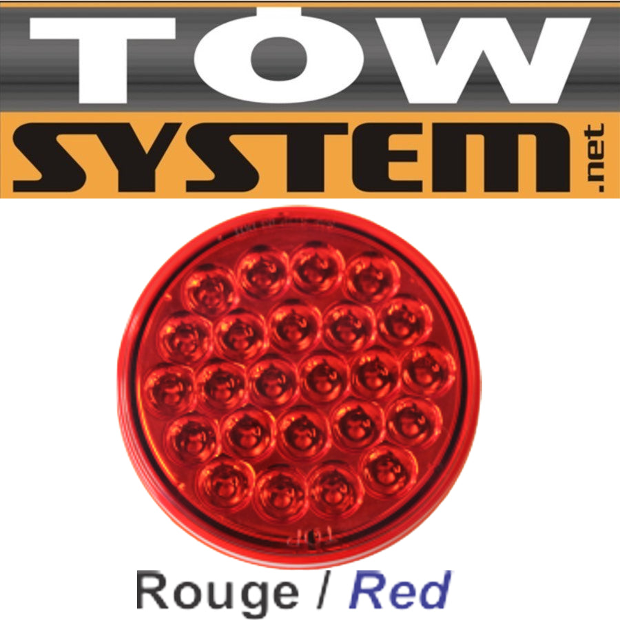 LUMIERE 24LED RONDE 4''RO UGE