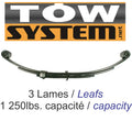 RESSORT 3 LAMES 1250LBS 25'', UNA-219