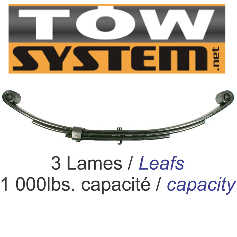 RESSORT 3 LAMES 1000LBS 23''1/4 , UNA-113