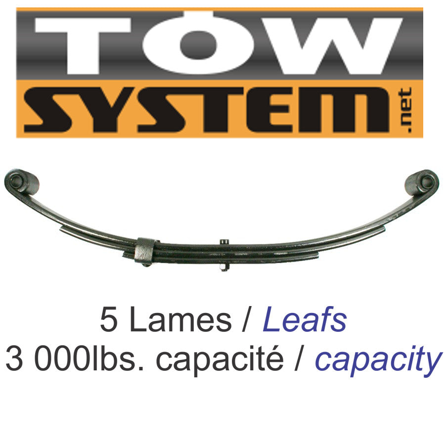 RESSORT 5 LAMES 3000LBS 25'', UNA-111