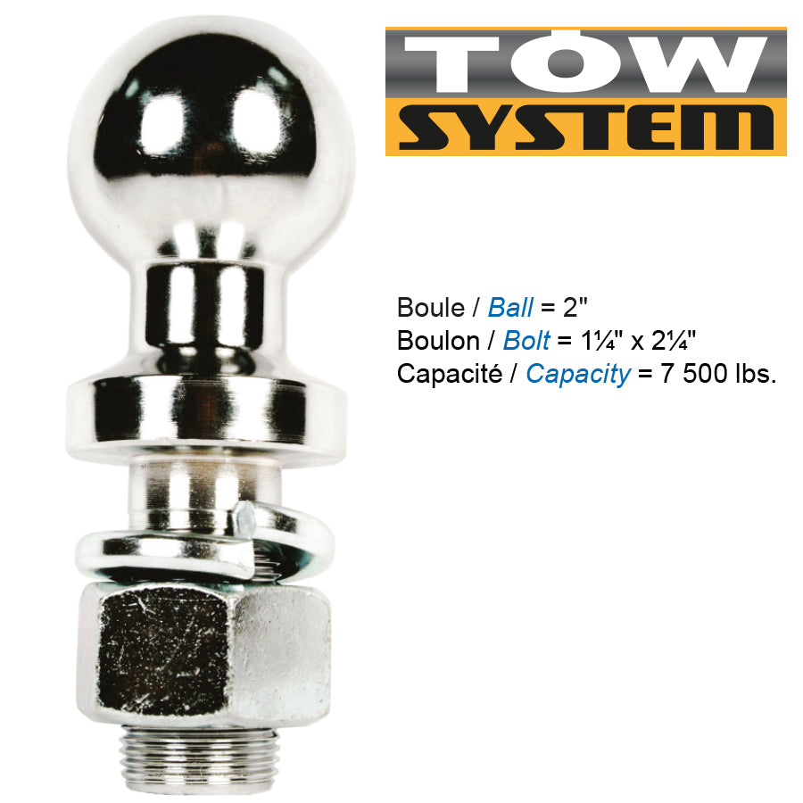 BOULE 2''x 2-1/4''x 1-1/4'' ,7500L