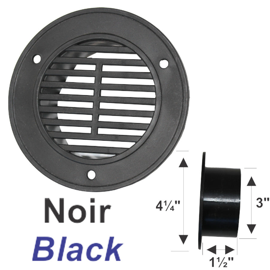 PRISE D'AIR INTER.,PLAST .NOIR