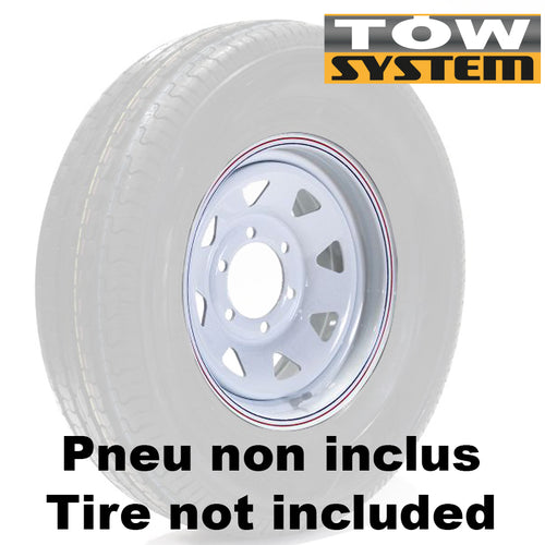 ROUE RALLY 16'' 6 TROUS B LANCHE