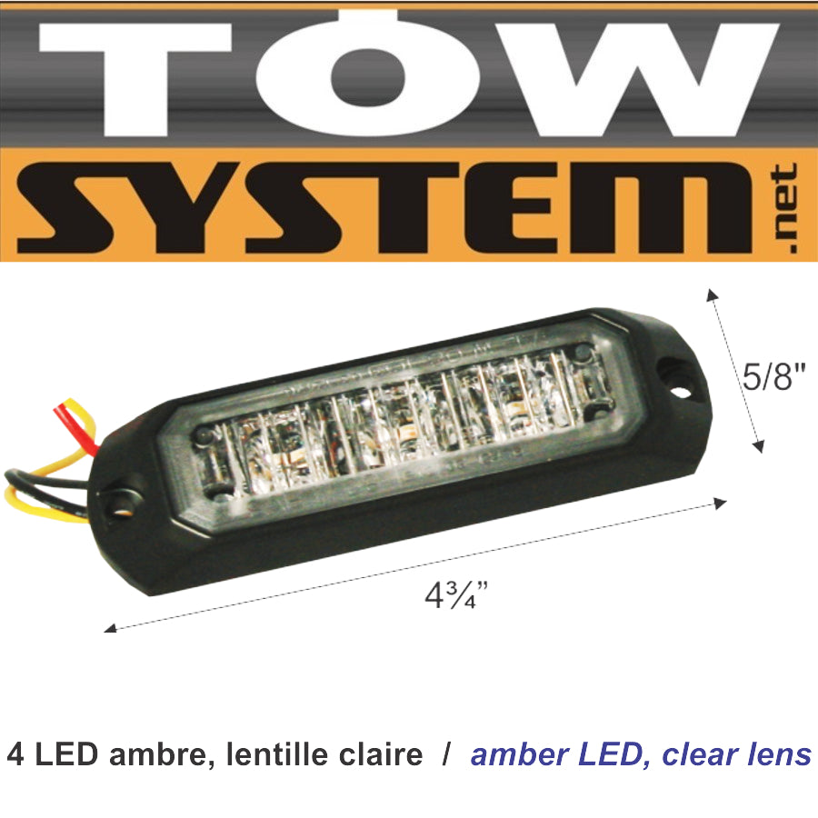 AVERTIS.4LED AMBRE,19SEQ UENCES