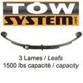 RESSORT 3 LAMES 1500LBS 25''1/4, UNA-217