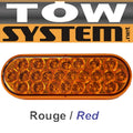 LUMIERE 24 LED OVALE 6'' ROUGE
