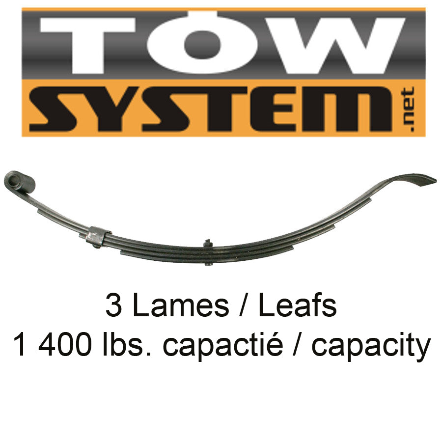 RESSORT 3 LAMES 1400LBS SLIPP, UNA-205